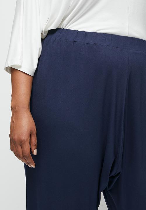 edit Plus - Drop crotch harem - navy