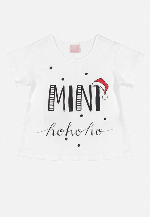 Quimby - Mini tee & shorts pj set - white