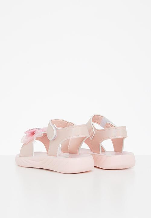 Pop Candy - Girls velcro strap sandal with bow - pink