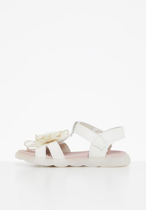 Pop Candy - Girls bow sandal - cream