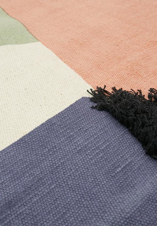 Sixth Floor - Rays overtufted cotton rug - multi