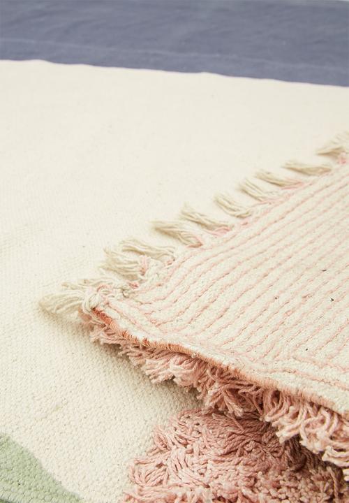Sixth Floor - Rays overtufted cotton rug - multi