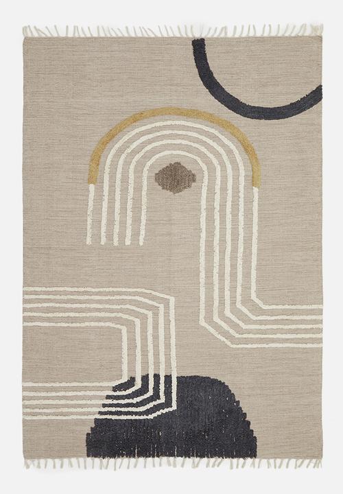 Sixth Floor - Trails overtufted cotton rug - multi