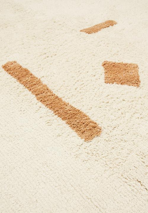 Sixth Floor - Shapes tufted rug - rust