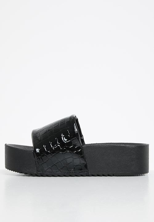 Superbalist - Camela flatform slide - black
