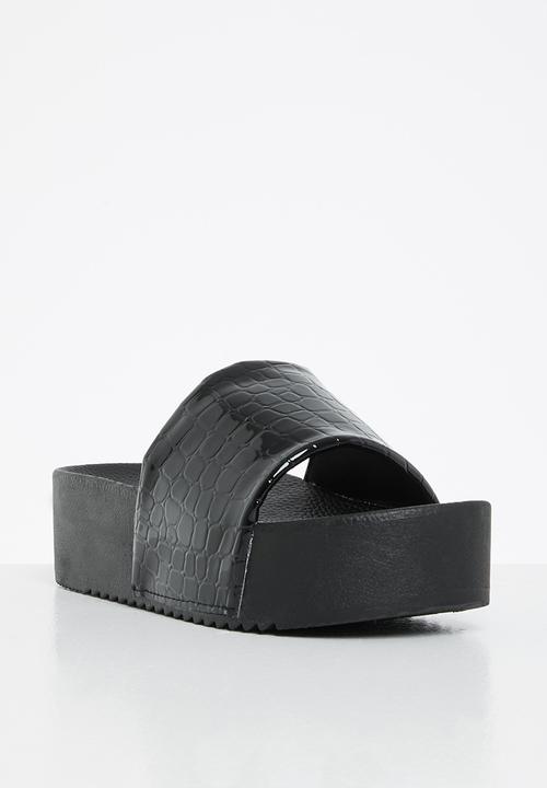 Superbalist - Camela flatform slide - black