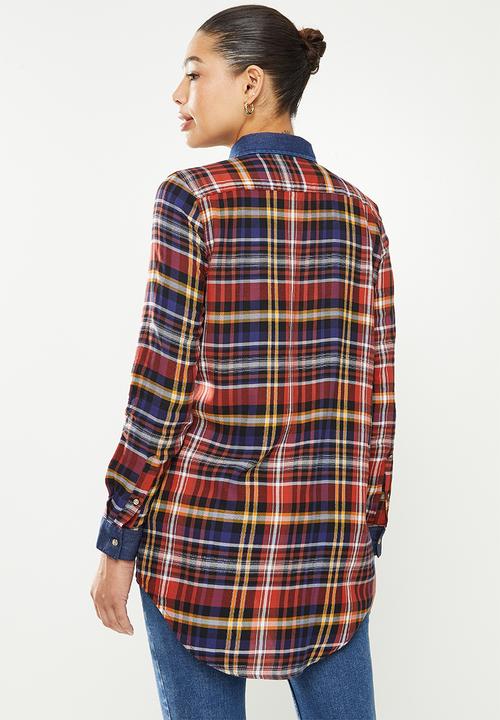 POLO - Rose check shirt - multi 