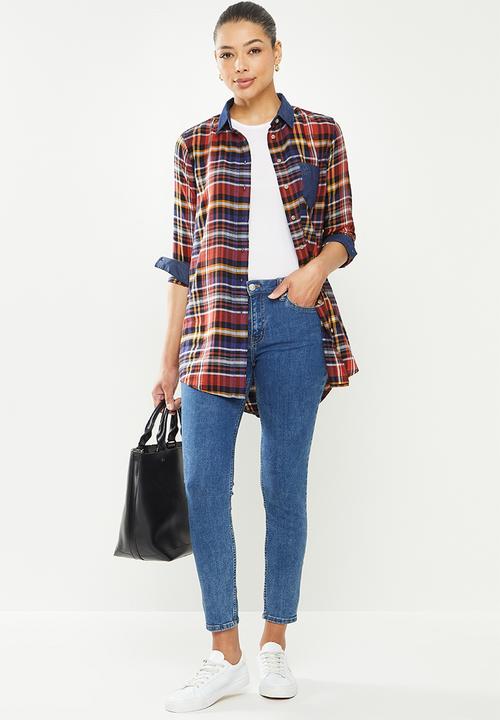 POLO - Rose check shirt - multi 
