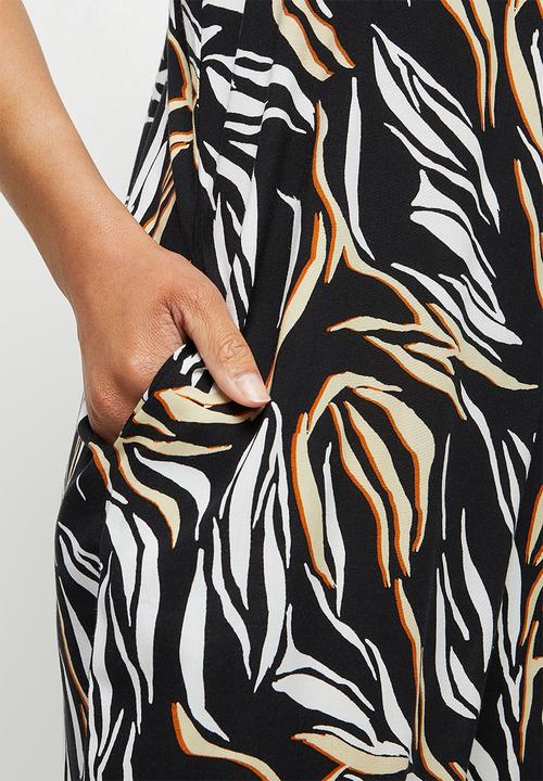 edit - Oversized harem woven jumpsuit - multi