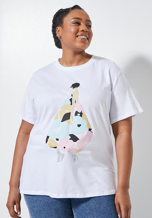 Superbalist - Floral street style tee - white