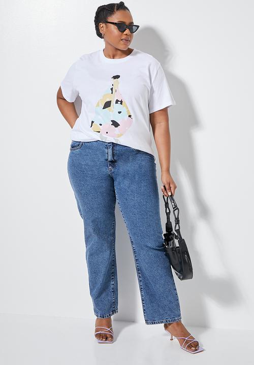 Superbalist - Floral street style tee - white