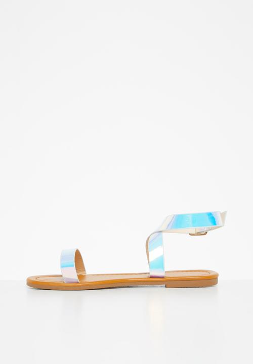 Rebel Republic - Tweens metallic sandal - silver