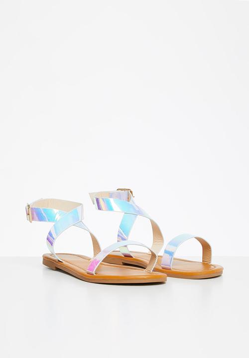 Rebel Republic - Tweens metallic sandal - silver