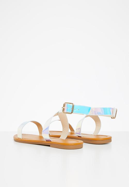Rebel Republic - Tweens metallic sandal - silver