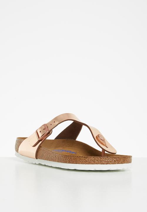 Birkenstock - Gizeh bs leather regular - metallic copper