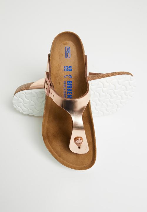 Birkenstock - Gizeh bs leather regular - metallic copper