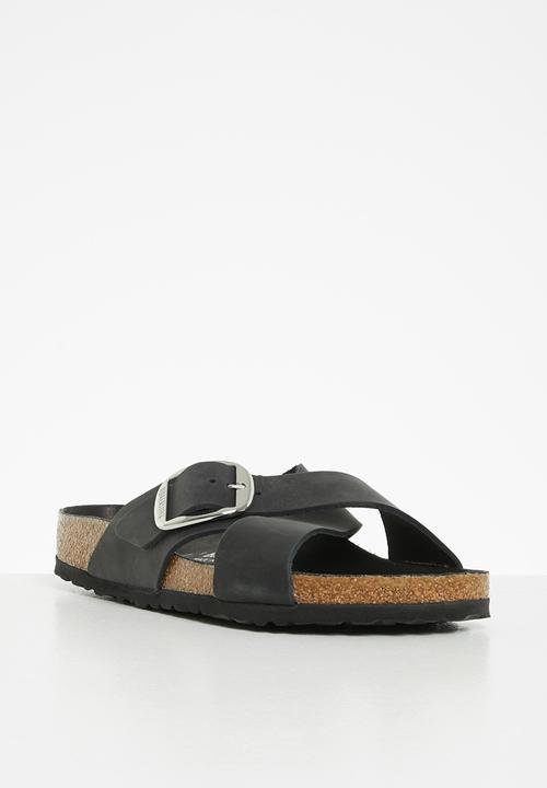 Birkenstock - Siena big buckle oiled leather regular - black