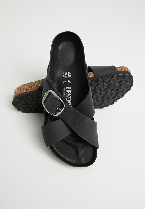 Birkenstock - Siena big buckle oiled leather regular - black