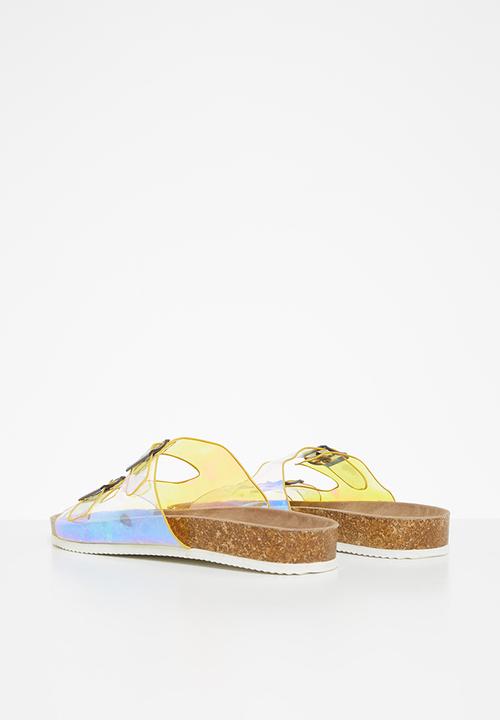 Rebel Republic - Girls metallic slip on sandal - multi