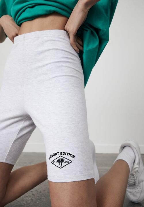 Factorie - Graphic bike short - grey marle