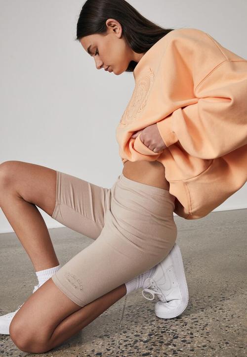 Factorie - Graphic bike short - brown mushroom