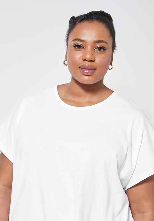 Superbalist - 2-pack grown on sleeve inset tee - black & white 