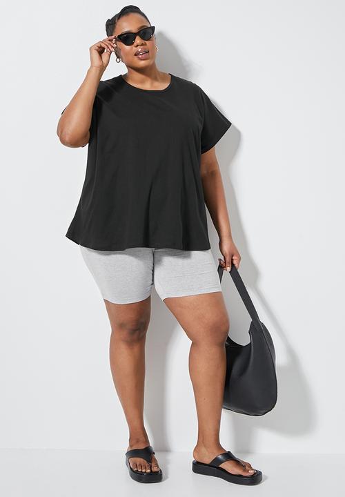 Superbalist - 2-pack grown on sleeve inset tee - black & white 