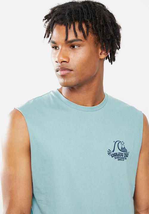 Quiksilver - Dusty trip muscle - light blue 