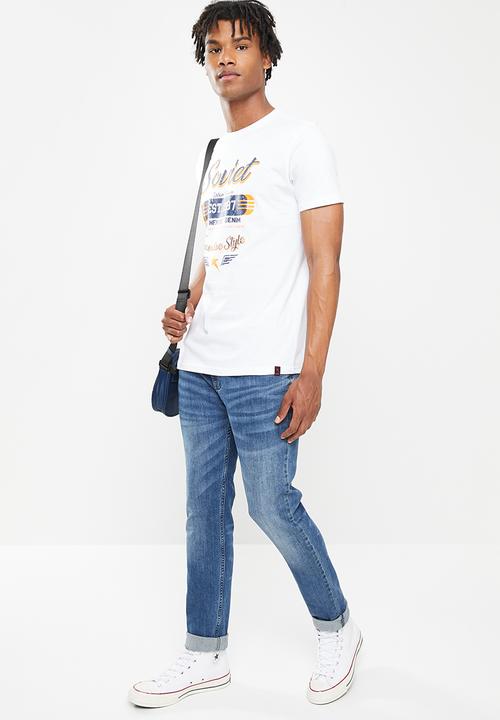 SOVIET - M ward short sleeve logo tee  - white