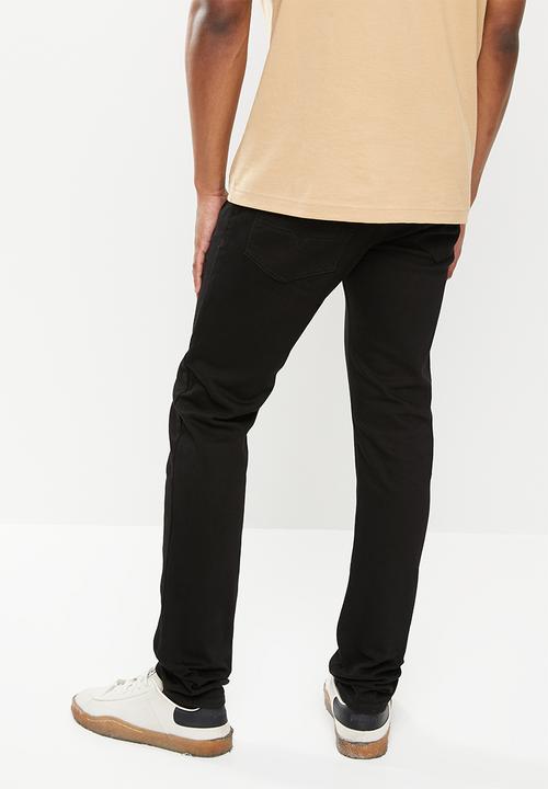 Diesel  - D-luster slim fit longer length jeans - black