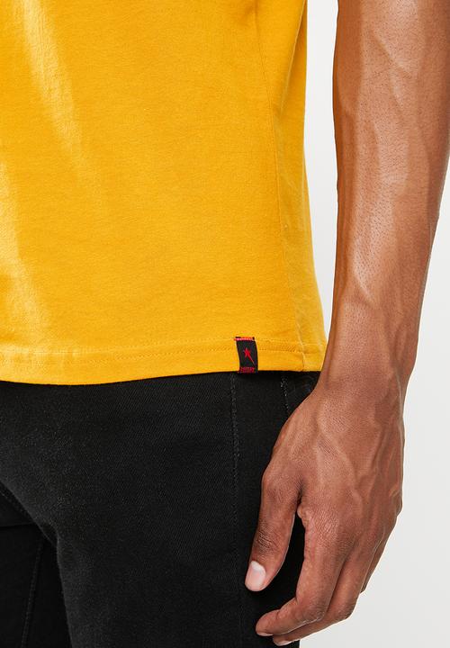 SOVIET - M trafford short sleeve logo tee  - yellow 