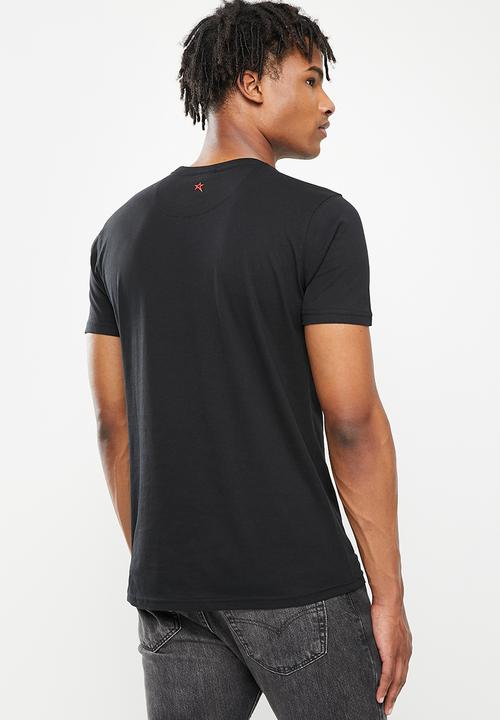 SOVIET - M sparks short sleeve logo tee  - black