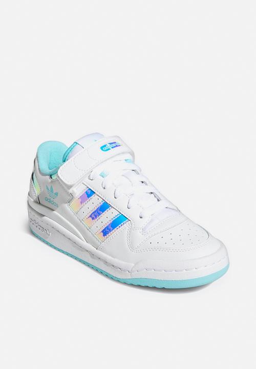 adidas Originals - Forum j iridescent - white/pulse aqua