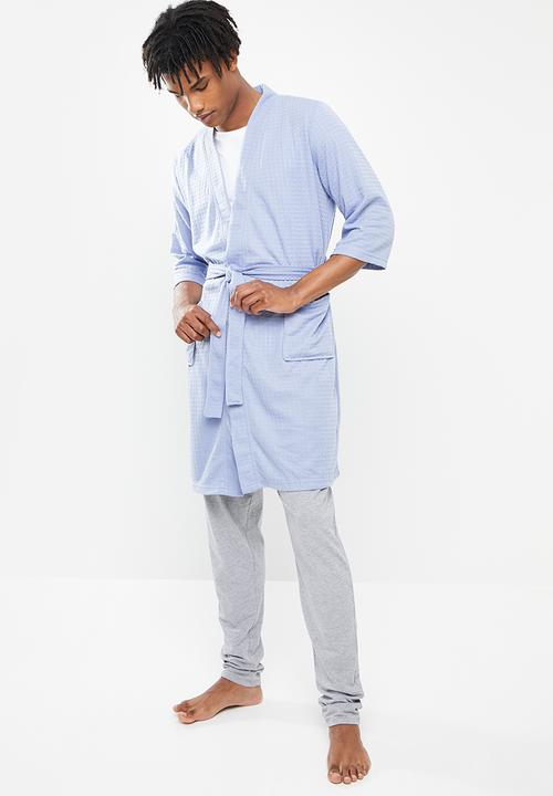 basicthread - Lightweight robe - blue