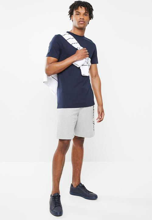 Aca Joe - Side logo shorts - grey melange