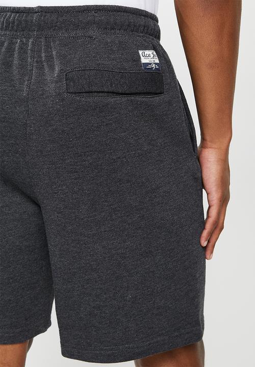 Aca Joe - Big aj logo shorts - charcoal