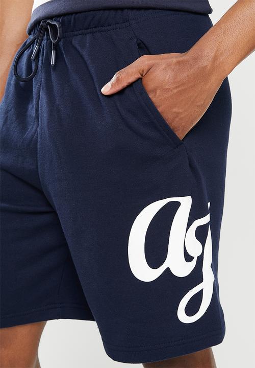 Aca Joe - Big aj logo shorts - navy