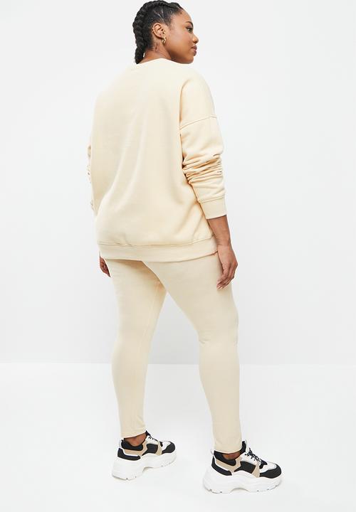 Missguided - Plus oversized sweat & leggings - neutral
