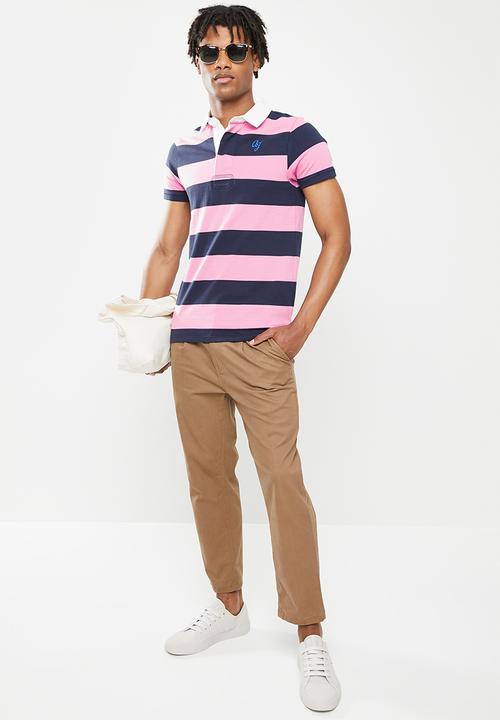 Aca Joe - Yd 88 rugby golfer -  pink/navy