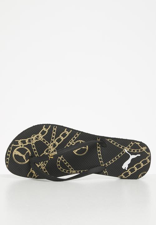 PUMA - First flip bling  - black & gold