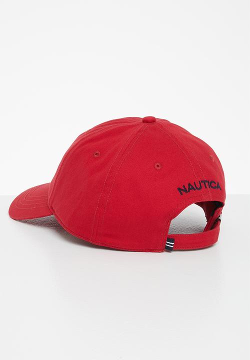 Nautica - Anchor j class 6 panel baseball cap - deck red