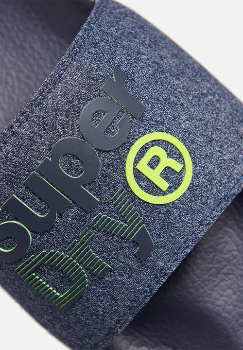 Superdry. - Lineman pool slider - navy