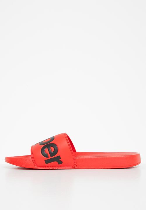 Superdry. - Classic superdry pool slider - orange