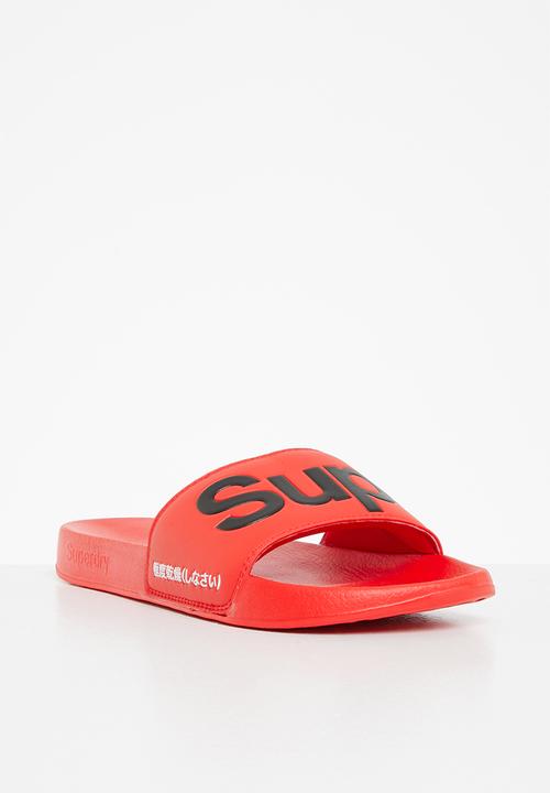Superdry. - Classic superdry pool slider - orange