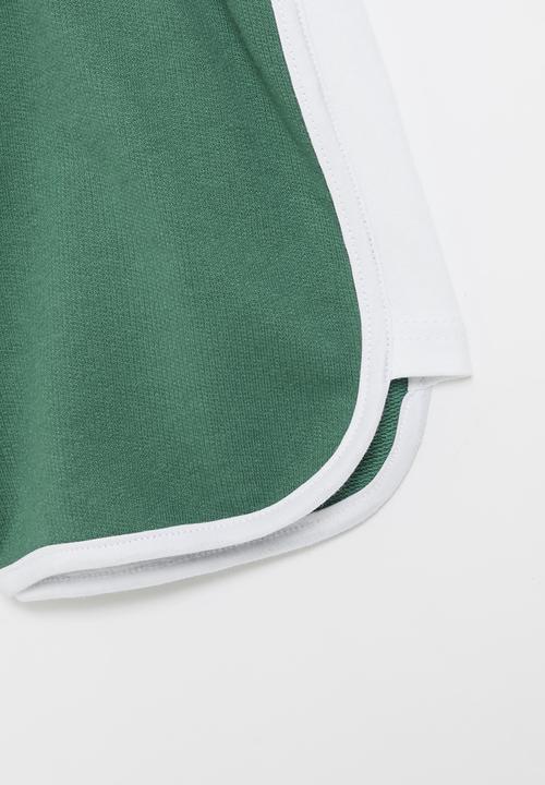 Rebel Republic - Unbrushed fleece short - mint
