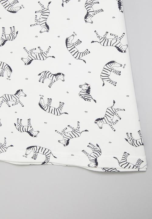 Pop Candy - Girls zebra nightie - white