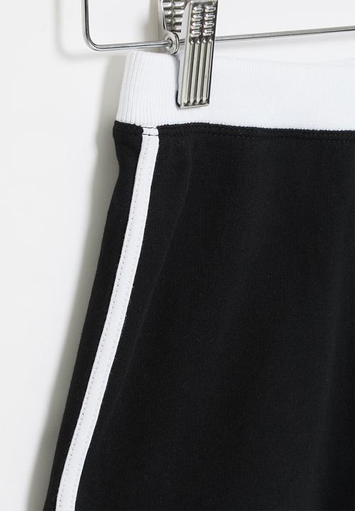 POLO - Girls megan short - black & white 