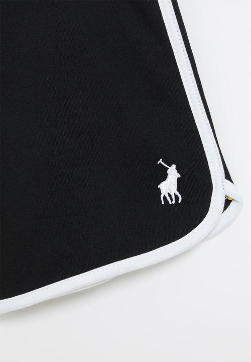 POLO - Girls megan short - black & white 