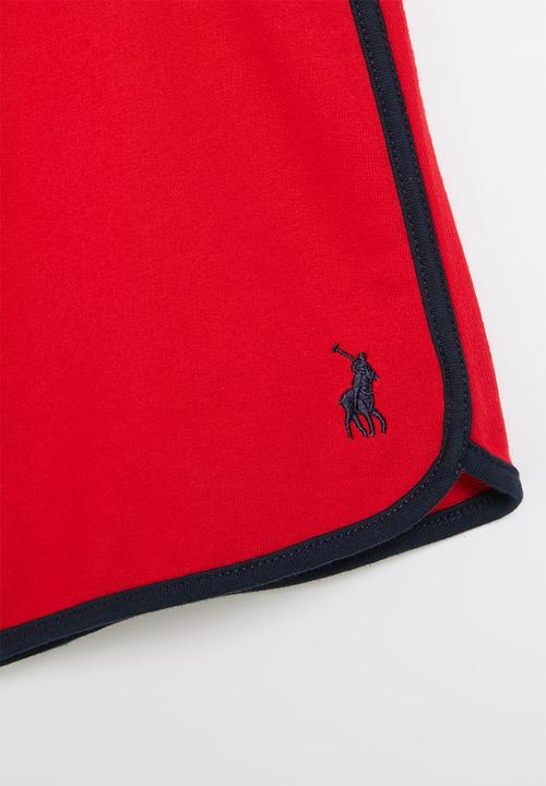 POLO - Girls megan short - red & navy 