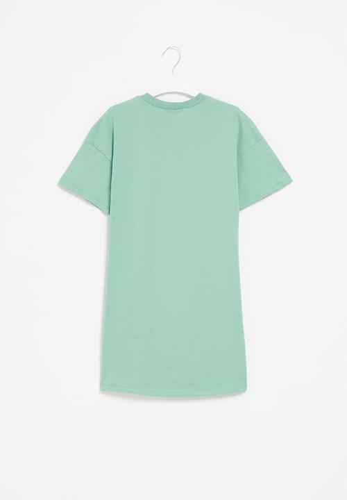 Superbalist - Oversized tshirt dress - green